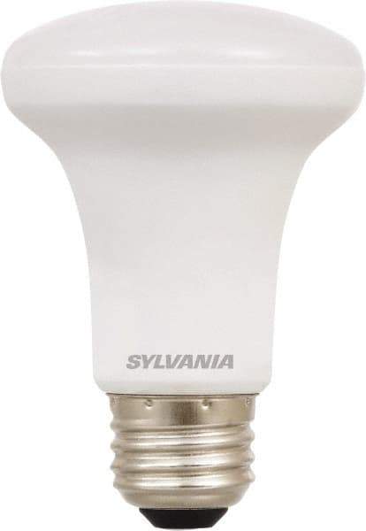 SYLVANIA - 5 Watt LED Flood/Spot Medium Screw Lamp - 2,700°K Color Temp, 350 Lumens, Dimmable, Shatter Resistant, R20, 11,000 hr Avg Life - USA Tool & Supply