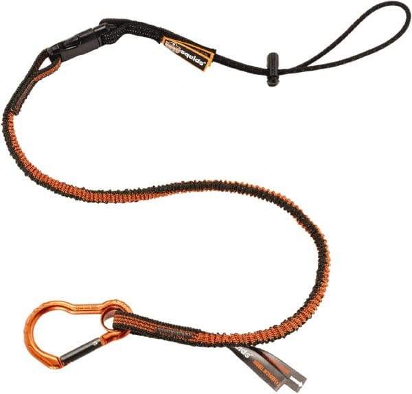 Ergodyne - 70" Tool Lanyard - Carabiner Connection, Orange - USA Tool & Supply