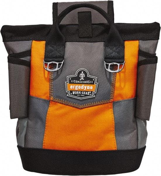 Ergodyne - General Purpose Holster with 1 Pocket - Ballistic Polyester, Orange, 11-1/2" Wide x 10" High x 6" Deep - USA Tool & Supply