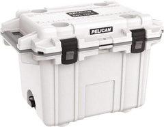 Pelican Products, Inc. - 50 Qt Cooler - Polypropylene, White/Gray - USA Tool & Supply