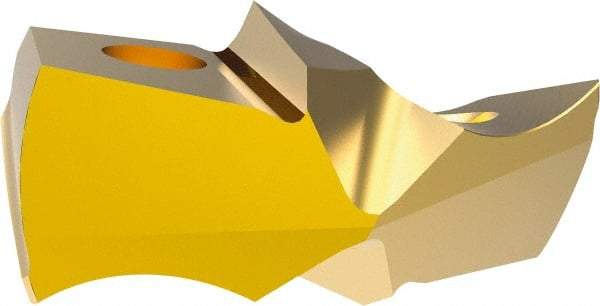Allied Machine and Engineering - 30.6mm Diam, Seat Code 29, 140° Included Angle Spade Drill Insert - TiN Coated, Carbide, Series GEN3SYS XT Pro - USA Tool & Supply