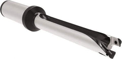 Allied Machine and Engineering - Series 14, 14 to 14.99mm Diam, 20mm Diam Straight Shank with Flange, Straight Flute Spade Drill - 149.9mm Max Depth, 229.8mm OAL, Long Length, Through Coolant - USA Tool & Supply