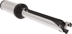 Allied Machine and Engineering - Series 13, 13 to 13.99mm Diam, 3/4" Diam Straight Shank with Flange, Straight Flute Spade Drill - 5.5079" Max Depth, 6.574" Body Length, 8.73" OAL, Long Length, Through Coolant - USA Tool & Supply