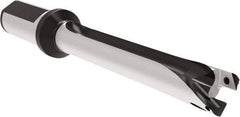 Allied Machine and Engineering - Series 20, 20 to 21.99mm Diam, 25mm Diam Straight Shank with Flange, Straight Flute Spade Drill - 153.9mm Max Depth, 246.9mm OAL, Standard Length, Through Coolant - USA Tool & Supply