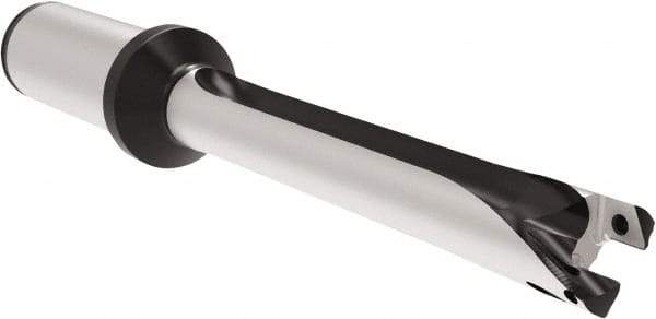 Allied Machine and Engineering - Series 18, 18 to 19.99mm Diam, 1" Diam Straight Shank with Flange, Straight Flute Spade Drill - 7-7/8" Max Depth, 11-19/32" OAL, Long Length, Through Coolant - USA Tool & Supply