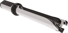 Allied Machine and Engineering - Series 16, 16 to 16.99mm Diam, 20mm Diam Straight Shank with Flange, Straight Flute Spade Drill - 118.9mm Max Depth, 202.1mm OAL, Standard Length, Through Coolant - USA Tool & Supply