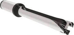 Allied Machine and Engineering - Series 16, 16 to 16.99mm Diam, 3/4" Diam Straight Shank with Flange, Straight Flute Spade Drill - 6-11/16" Max Depth, 10-1/32" OAL, Long Length, Through Coolant - USA Tool & Supply