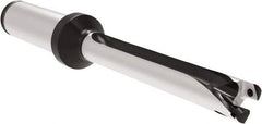 Allied Machine and Engineering - Series 11, 11 to 11.99mm Diam, 16mm Diam Straight Shank with Flange, Straight Flute Spade Drill - 119.9mm Max Depth, 196.4mm OAL, Long Length, Through Coolant - USA Tool & Supply
