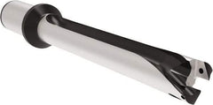 Allied Machine and Engineering - Series 32, 32 to 35mm Diam, 1-1/2" Diam Straight Shank with Flange, Straight Flute Spade Drill - 9-41/64" Max Depth, 14.5689" OAL, Standard Length, Through Coolant - USA Tool & Supply