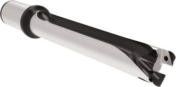 Allied Machine and Engineering - Series 29, 29 to 31.99mm Diam, 32mm Diam Straight Shank with Flange, Straight Flute Spade Drill - 223.9mm Max Depth, 327.6mm OAL, Standard Length, Through Coolant - USA Tool & Supply