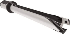 Allied Machine and Engineering - Series 26, 26 to 28.99mm Diam, 32mm Diam Straight Shank with Flange, Straight Flute Spade Drill - 202.9mm Max Depth, 307.4mm OAL, Standard Length, Through Coolant - USA Tool & Supply