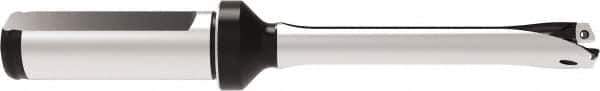 Allied Machine and Engineering - Series 11, 11 to 11.99mm Diam, 16mm Diam Straight Shank with Flange, Straight Flute Spade Drill - 36mm Max Depth, 112.4mm OAL, Standard Length, Through Coolant - USA Tool & Supply