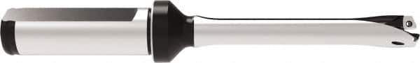 Allied Machine and Engineering - Series 11, 11 to 11.99mm Diam, 5/8" Diam Straight Shank with Flange, Straight Flute Spade Drill - 1-8/19" Max Depth, 4-13/32" OAL, Standard Length, Through Coolant - USA Tool & Supply