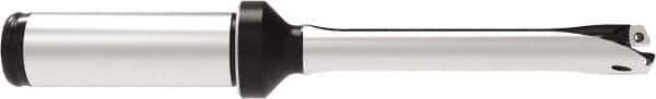 Allied Machine and Engineering - Series 11, 11 to 11.99mm Diam, 5/8" Diam Straight Shank with Flange, Straight Flute Spade Drill - 2-23/64" Max Depth, 5-11/32" OAL, Standard Length, Through Coolant - USA Tool & Supply