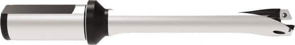 Allied Machine and Engineering - Series 20, 20 to 21.99mm Diam, 1" Diam Straight Shank with Flange, Straight Flute Spade Drill - 2-17/32" Max Depth, 6.331" OAL, Standard Length, Through Coolant - USA Tool & Supply