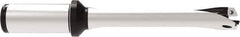 Allied Machine and Engineering - Series 20, 20 to 21.99mm Diam, 1" Diam Straight Shank with Flange, Straight Flute Spade Drill - 4-11/32" Max Depth, 8-1/16" OAL, Standard Length, Through Coolant - USA Tool & Supply