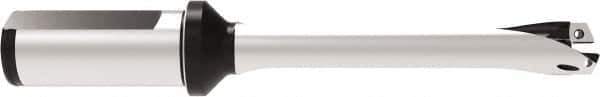 Allied Machine and Engineering - Series 18, 18 to 19.99mm Diam, 25mm Diam Straight Shank with Flange, Straight Flute Spade Drill - 99.9mm Max Depth, 192.8mm OAL, Standard Length, Through Coolant - USA Tool & Supply