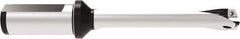 Allied Machine and Engineering - Series 18, 18 to 19.99mm Diam, 1" Diam Straight Shank with Flange, Straight Flute Spade Drill - 2-3/8" Max Depth, 6-3/32" OAL, Standard Length, Through Coolant - USA Tool & Supply