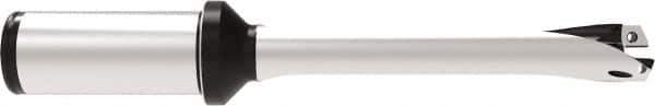 Allied Machine and Engineering - Series 18, 18 to 19.99mm Diam, 1" Diam Straight Shank with Flange, Straight Flute Spade Drill - 3-15/16" Max Depth, 7.665" OAL, Standard Length, Through Coolant - USA Tool & Supply