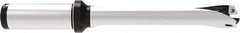 Allied Machine and Engineering - Series 17, 17 to 17.99mm Diam, 20mm Diam Straight Shank with Flange, Straight Flute Spade Drill - 89.9mm Max Depth, 172.9mm OAL, Standard Length, Through Coolant - USA Tool & Supply