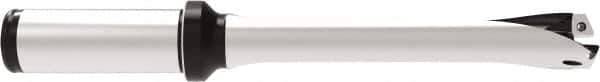 Allied Machine and Engineering - Series 17, 17 to 17.99mm Diam, 3/4" Diam Straight Shank with Flange, Straight Flute Spade Drill - 2-1/8" Max Depth, 5.4516" OAL, Standard Length, Through Coolant - USA Tool & Supply
