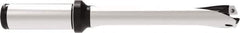 Allied Machine and Engineering - Series 17, 17 to 17.99mm Diam, 3/4" Diam Straight Shank with Flange, Straight Flute Spade Drill - 3-35/64" Max Depth, 6-7/8" OAL, Standard Length, Through Coolant - USA Tool & Supply