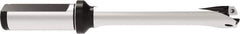 Allied Machine and Engineering - Series 16, 16 to 16.99mm Diam, 20mm Diam Straight Shank with Flange, Straight Flute Spade Drill - 84.9mm Max Depth, 168.2mm OAL, Standard Length, Through Coolant - USA Tool & Supply