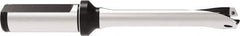 Allied Machine and Engineering - Series 15, 15 to 15.99mm Diam, 20mm Diam Straight Shank with Flange, Straight Flute Spade Drill - 80mm Max Depth, 159.5mm OAL, Standard Length, Through Coolant - USA Tool & Supply