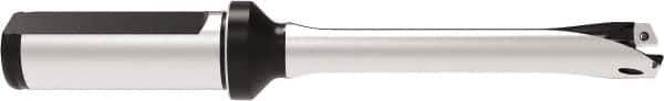 Allied Machine and Engineering - Series 14, 14 to 14.99mm Diam, 20mm Diam Straight Shank with Flange, Straight Flute Spade Drill - 45mm Max Depth, 124.9mm OAL, Standard Length, Through Coolant - USA Tool & Supply