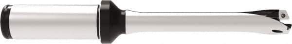 Allied Machine and Engineering - Series 14, 14 to 14.99mm Diam, 20mm Diam Straight Shank with Flange, Straight Flute Spade Drill - 75mm Max Depth, 154.9mm OAL, Standard Length, Through Coolant - USA Tool & Supply