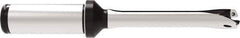 Allied Machine and Engineering - Series 13, 13 to 13.99mm Diam, 20mm Diam Straight Shank with Flange, Straight Flute Spade Drill - 42mm Max Depth, 121.4mm OAL, Standard Length, Through Coolant - USA Tool & Supply