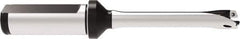 Allied Machine and Engineering - Series 12, 12 to 12.99mm Diam, 20mm Diam Straight Shank with Flange, Straight Flute Spade Drill - 64.9mm Max Depth, 144.7mm OAL, Standard Length, Through Coolant - USA Tool & Supply
