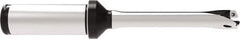 Allied Machine and Engineering - Series 12, 12 to 12.99mm Diam, 20mm Diam Straight Shank with Flange, Straight Flute Spade Drill - 64.9mm Max Depth, 144.7mm OAL, Standard Length, Through Coolant - USA Tool & Supply