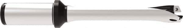 Allied Machine and Engineering - Series 20, 20 to 21.99mm Diam, 25mm Diam Straight Shank with Flange, Straight Flute Spade Drill - 66mm Max Depth, 158.9mm OAL, Standard Length, Through Coolant - USA Tool & Supply