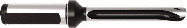 Allied Machine and Engineering - Series 11, 11 to 11.99mm Diam, 5/8" Diam Straight Shank with Flange, Straight Flute Spade Drill - 2-23/64" Max Depth, 5-11/32" OAL, Standard Length, Through Coolant - USA Tool & Supply