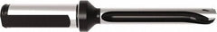 Allied Machine and Engineering - Series 11, 11 to 11.99mm Diam, 5/8" Diam Straight Shank with Flange, Straight Flute Spade Drill - 2-23/64" Max Depth, 5-11/32" OAL, Standard Length, Through Coolant - USA Tool & Supply