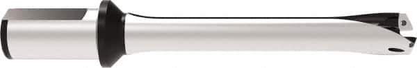 Allied Machine and Engineering - Series 32, 32 to 35mm Diam, 1-1/2" Diam Straight Shank with Flange, Straight Flute Spade Drill - 6-59/64" Max Depth, 11.7941" OAL, Standard Length, Through Coolant - USA Tool & Supply
