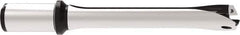 Allied Machine and Engineering - Series 29, 29 to 31.99mm Diam, 32mm Diam Straight Shank with Flange, Straight Flute Spade Drill - 159.9mm Max Depth, 263.7mm OAL, Standard Length, Through Coolant - USA Tool & Supply