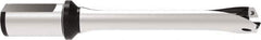 Allied Machine and Engineering - Series 26, 26 to 28.99mm Diam, 32mm Diam Straight Shank with Flange, Straight Flute Spade Drill - 87mm Max Depth, 191.4mm OAL, Standard Length, Through Coolant - USA Tool & Supply