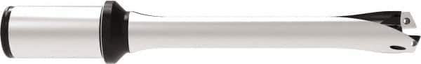 Allied Machine and Engineering - Series 26, 26 to 28.99mm Diam, 32mm Diam Straight Shank with Flange, Straight Flute Spade Drill - 145mm Max Depth, 249.4mm OAL, Standard Length, Through Coolant - USA Tool & Supply