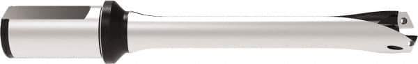 Allied Machine and Engineering - Series 26, 26 to 28.99mm Diam, 1-1/4" Diam Straight Shank with Flange, Straight Flute Spade Drill - 5-23/32" Max Depth, 9.7368" OAL, Standard Length, Through Coolant - USA Tool & Supply