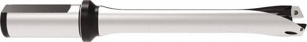 Allied Machine and Engineering - Series 24, 24 to 25.99mm Diam, 25mm Diam Straight Shank with Flange, Straight Flute Spade Drill - 129.9mm Max Depth, 224.7mm OAL, Standard Length, Through Coolant - USA Tool & Supply