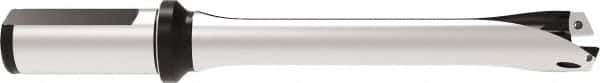Allied Machine and Engineering - Series 24, 24 to 25.99mm Diam, 25mm Diam Straight Shank with Flange, Straight Flute Spade Drill - 78mm Max Depth, 172.8mm OAL, Standard Length, Through Coolant - USA Tool & Supply
