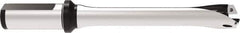 Allied Machine and Engineering - Series 24, 24 to 25.99mm Diam, 25mm Diam Straight Shank with Flange, Straight Flute Spade Drill - 78mm Max Depth, 172.8mm OAL, Standard Length, Through Coolant - USA Tool & Supply