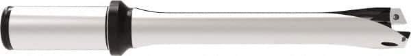 Allied Machine and Engineering - Series 24, 24 to 25.99mm Diam, 25mm Diam Straight Shank with Flange, Straight Flute Spade Drill - 129.9mm Max Depth, 224.7mm OAL, Standard Length, Through Coolant - USA Tool & Supply
