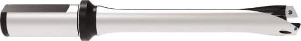 Allied Machine and Engineering - Series 24, 24 to 25.99mm Diam, 1" Diam Straight Shank with Flange, Straight Flute Spade Drill - 3-5/64" Max Depth, 6-7/8" OAL, Standard Length, Through Coolant - USA Tool & Supply