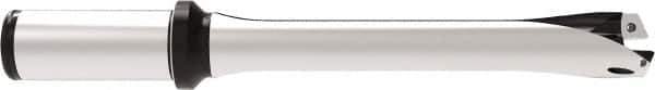Allied Machine and Engineering - Series 24, 24 to 25.99mm Diam, 1" Diam Straight Shank with Flange, Straight Flute Spade Drill - 3-5/64" Max Depth, 6-7/8" OAL, Standard Length, Through Coolant - USA Tool & Supply