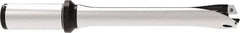 Allied Machine and Engineering - Series 24, 24 to 25.99mm Diam, 1" Diam Straight Shank with Flange, Straight Flute Spade Drill - 5-1/8" Max Depth, 8.9231" OAL, Standard Length, Through Coolant - USA Tool & Supply