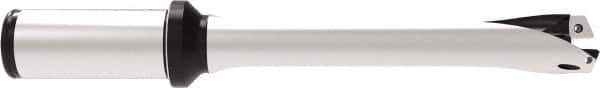 Allied Machine and Engineering - Series 22, 22 to 23.99mm Diam, 25mm Diam Straight Shank with Flange, Straight Flute Spade Drill - 72mm Max Depth, 164.3mm OAL, Standard Length, Through Coolant - USA Tool & Supply