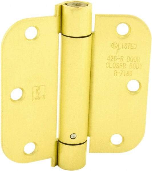 Hager - Specialty Hinges   Type: Self Closing Hinge    Length (Inch): 3-1/2 - USA Tool & Supply
